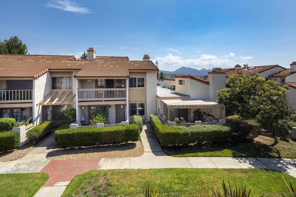This condo is in the lovely Bernardo Terrace community which is minutes away from shopping, restaurants, and a golf course. The ground floor features a dining area, kitchen, and a living room with a stone brick fireplace. There is new carpet flooring throughout the unit, and tile flooring in the kitchen. There is a patio off of the dining area and off the top floor. The kitchen has a double sink, refrigerator, built-in microwave, stove/oven, dishwasher. Off the kitchen, and a two-car garage.All three bedrooms are on the second level of the unit with a shared bathroom in the hallway. The master bedroom has French doors that open up to a private balcony space, a walk-in closet, and has its own bathroom with a vanity with double sink and the shower and toilet in a separate room. The other two bedrooms have mirrored closets. Owner will not be making any repairs to the property sold as is, hence the price.