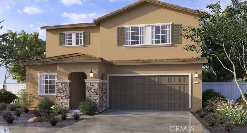 NEW CONSTRUCTION - SINGLE-FAMILY HOMES – NEW COMMUNITY! Welcome to Dolfina, a stunning new home, gated community located in the beautiful city of Indio. Dolfina features one and two-story homes ranging from 1,890 sq. ft. to 2,537 sq. ft. with up to 5 bedrooms and 3 bathrooms. This beautiful, 2-story, 2,311 square foot home with 5 bedrooms, 3 baths and 2-car garage wows at every corner. The impressive entrance opens to a large Great Room, Dining and Kitchen space, perfectly-designed for entertaining and gathering. The spacious MAIN LEVEL BEDROOM AND FULL BATH just off the entry offers endless possibilities as extra space for guests or as a home office or creative space. The well-appointed, gourmet Kitchen includes a great center island for extra seating, stylish cabinetry, gorgeous counter tops and stainless-steel appliances. Make your way upstairs to find three, additional spacious bedrooms, a Primary Suite and a great Loft, perfect for movie night, studying or simply lounging. The convenient upstairs laundry room makes laundry day a breeze. The luxurious and large Primary Suite offers a peaceful retreat with beautiful bathroom complete with an oversized shower, dual sink vanity with stone counters, and generously-sized walk-in closet. The outdoor space is the perfect canvas for that backyard oasis you’ve been dreaming of. Other amazing features include "Americas Smart Home Technology" for Home Automation at your fingertips, LED recessed lighting, and much more.