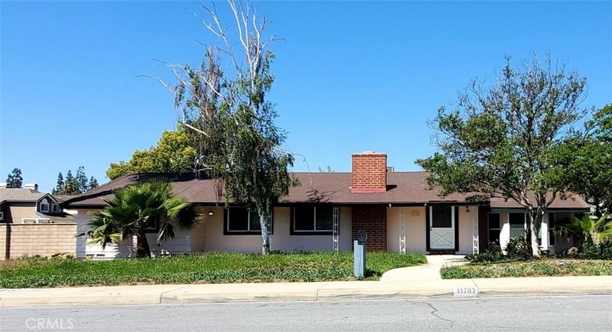 Beautiful One Story Home with an ADU for income or large family on an Approximately 15,840 sq ft Lot in Chino! Walking into Huge Living Room with a Wood Burning Fireplace for entertaining family or friends. The formal Dining Room is capacious and a Open Concept Kitchen with a Center Island. Vinyl Flooring Throughout the House. 3 Spacious Bedrooms Including a Primary Bedroom with a Primary Bathroom with a Tub/Shower and a Vanity with Dual Sinks on one Side of the Home. Newly constructed ADU 1,200 sq ft with 3 big bedrooms and 2 bath with solar panel. The kitchen have new cabinets, quartz countertops, Vinyl flooring, ample of recess lights and much more. Two Car Detached Garage with Separate Area for an Office, Man cave or Workshop and full bath easy to covert it into a JR. ADU. Driveway on the Side of the Property Provides Access to the Rear of the Property and the Garage. Main house 2,292 sq ft and ADU 1,200 sq ft. Central Located Near Shopping, Schools and Freeways!