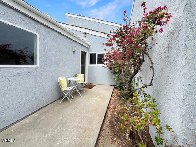 Your Beachside Haven Awaits! Step into this charming, move-in-ready 2-story, 3-bedroom, 2-bath home in a beautiful coastal community! You'll love the open, airy vibe with vaulted ceilings, an attractive fireplace, and custom designs in both bathrooms. Two bedrooms are conveniently on the main floor, while the upstairs DEN (with full closet and sunny atrium window) offers the perfect retreat for work, hobbies, or guests. Enjoy your private front courtyard before entering a freshly remodeled interior with beautiful tile, engineered wood flooring, and handsome custom doors throughout. The delightful kitchen features gorgeous countertops, stainless appliances (including a brand new range), and direct access to your 2-car attached garage with laundry hookups and epoxy flooring. The spacious primary suite boasts a custom closet organizer, and enjoy the lovely rear patio with sliding doors from both the living room and primary bedroom. For peace of mind, this home also features a new electrical panel and comes with termite clearance, ready for the new owner. Community perks:spa, tennis courts, clubhouse, and RV parking for just $325/mo. All just minutes from the BEACH in a friendly, affordable coastal community. FHA/VA friendly! Come see it and fall in love with your new coastal lifestyle!