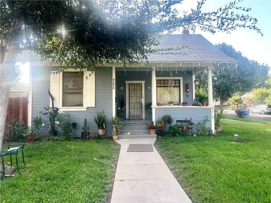 Great investment opportunity.  Riverside downtown duplex with 2 individual houses on a 8,712 sqft. corner lot. Each house has its own street address.  The house on 4096 Pine Street is a craftsman's style. It offers 1036 sqft. living space with 3 bedrooms and 1 bath. The house on 4361 11th Street is a Spanish style. It offers a 956 sqft. living space with 2 bedrooms and 1 bathroom.  Total rentable spaces 1036 sq.ft. Each house has its own gas & electric meters.  The two houses share one water meter.  Each house has its own private fenced yards.  Convenient downtown location near Mt. Rubidoux, The Mission Inn, shops and freeways, 91 & 60.  Near UC Riverside and Riverside City College.  Both houses are Tenant occupied.