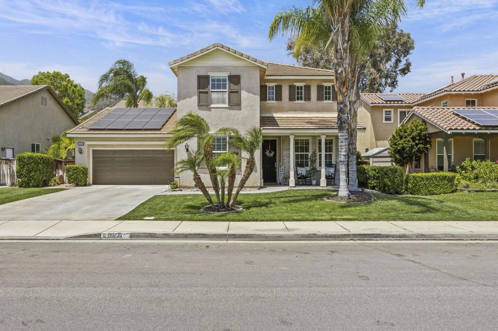 Step into comfort and convenience with this well-maintained two-story home located in the highly regarded Montecito Ranch neighborhood of South Corona. Offering 5 bedrooms, 3 bathrooms, and 2,665 sq ft of living space on a spacious 9,148 sq ft lot, this home is ideal for a growing family, anyone needing a little more room to grow, host, or simply enjoy.Inside, you'll find a bright and inviting layout featuring a comfortable living room with recessed lighting, perfect for relaxing or entertaining. Nearby, the dining area and family room provide great spots to gather with friends and family. The kitchen is both functional and stylish, offering modern appliances, ample cabinetry, and a large island that works great for casual meals or busy mornings on the go.Upstairs, the primary bedroom offers a peaceful retreat with a generous walk-in closet and a private en-suite bath featuring both a soaking tub and separate shower. The additional bedrooms are nicely sized and versatile, ready to meet the needs of any lifestyle. Downstairs, you'll also find a bedroom and full bathroom--perfect for guests, a home office, or multigenerational living. The dedicated laundry room and 3-car garage add even more everyday practicality.Step outside to the covered patio--ideal for barbecues, morning coffee, or simply enjoying the Southern California weather. The stamped concrete patio provides a clean and low-maintenance space you can easily personalize.Located close to local parks, hiking, shopping, and top-rated schools like Franklin Elementary and Centennial High, this home offers a great balance of suburban comfort and city access while also suiting the nature enthusiasts. Schedule your private showing today and see everything this home has to offer.