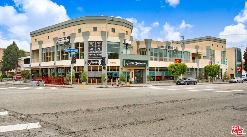 Situated in the heart of West Los Angeles, the subject property for sale is a commercial building with three stories of retail and office space, and one level of subterranean parking. Located at the signalized corner of Santa Monica Boulevard and Butler Avenue, in an affluent neighborhood with daily high traffic counts, in close proximity to the 10 and the 405 freeways.The subject was built in 1995, is well maintained, and has approximately 20,057 rentable square feet situated on a 12,580 square foot lot, zoned for commercial use. The subject is an attractive option for the discerning buyer and is optimal for investment or owner/user purposes. The current vacancy would allow a prospective investor the opportunity to occupy a portion of the building, and/or maximize the building's rental income from the vacant units.11500 Santa Monica Boulevard is walking distance to numerous amenities including restaurants, cafes, banks and a mix of retailers. Neighbors include UCLA, Cedars-Sinai, St. John's Medical Center, The Getty Center, Starbucks, Bank of America, The Landmark Theatre, and many more. Over 34,000 vehicles pass this site on any given day. In addition, the property, has wraparound frontage, for maximum exposure and visibility from all sides. The units offer high ceilings and an airy atmosphere, creating the flexibility of housing small and large tenants in a comfortable setting. Ample parking is provided in the subterranean parking lot for customers and employees alike.