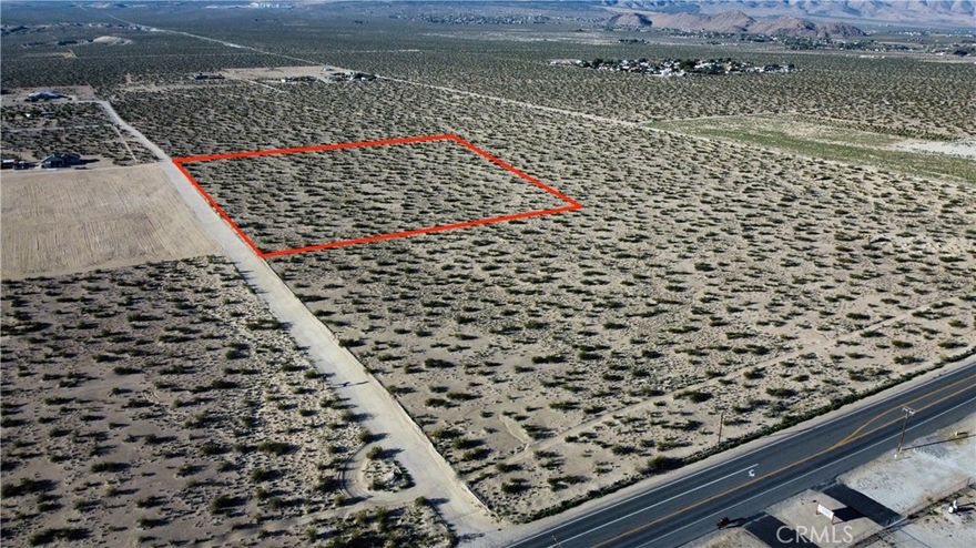 8.62 acres zoned RL-5 located just off paved Old Woman Springs Road in Lucerne Valley. This is an excellent location for a new custom home, and with a newly built residence directly across the street, power access is close by and water wells are required in the area. The property is only minutes from the center of town for shopping and amenities, and Big Bear, Barstow, and Apple Valley are approximately twenty five to thirty minutes away. Need more land? Three additional adjacent lots are also for sale. Buy all four and have more than thirty three acres of land, including two lots with valuable highway frontage. Owner financing may be possible with this property, so drive by today and see for yourself what this location has to offer.
This property does not have an address assigned.  "787 Jingal Rd" is for listing purposes only. 
APN# 0450-321-50-0000 Coordinates:34.442035 /-116.924557