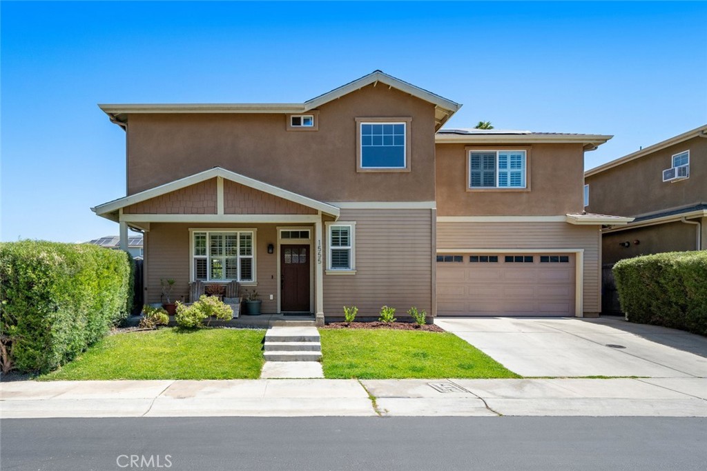 Just minutes from the sand, this beautifully upgraded 4-bedroom, 2.5-bathroom home offers modern convenience paired with coastal charm. From smart home features to energy-efficient upgrades, every detail has been thoughtfully designed for comfort and ease. Step inside to a welcoming entry with a Nest doorbell, abundant natural light, and a convenient powder bath. The open-concept great room features luxury vinyl plank flooring, plenty of windows with plantation shutters, and a cozy gas fireplace with a newly installed mantle. The adjoining dining area flows into the updated kitchen, complete with refinished cabinetry, granite countertops, farmhouse sink with reverse osmosis system and recently installed Samsung Bespoke smart appliances. Upstairs, the spacious primary suite offers a statement wall, peek-a-boo ocean views, and a beautifully appointed and updated en suite bath with dual sinks, soaking tub, tiled shower, and a walk-in closet. Three additional bedrooms, a full bathroom with dual-sink vanity, and built-in hallway cabinetry provide plenty of space for family or guests. Enjoy energy independence and a significantly reduced carbon footprint with the fully owned solar panels and a Tesla Powerwall, ensuring a reliable, low-cost power source and seamless backup during any outage. The 2-car garage features finished walls and ceilings, a tankless water heater, EV-ready 220V outlet, overhead storage, and a water softener. Outdoor living is just as inviting, with an expanded Trex deck, recently installed backyard turf, and a hot tub; perfect for relaxing after a day at the beach. Positioned alongside one of the community’s two beautifully designed parks, the home provides seamless access right from the front porch. Additional highlights include smart home features such as a Nest thermostat and Arlo security cameras, recessed lighting with updated fixtures throughout, and a convenient laundry room with cabinetry, shelving, and a granite countertop. The home is also ideally located near the coast, just minutes from beaches, shopping, and dining. This move-in ready home combines style, function, and location; all just moments from the Central Coast shoreline.