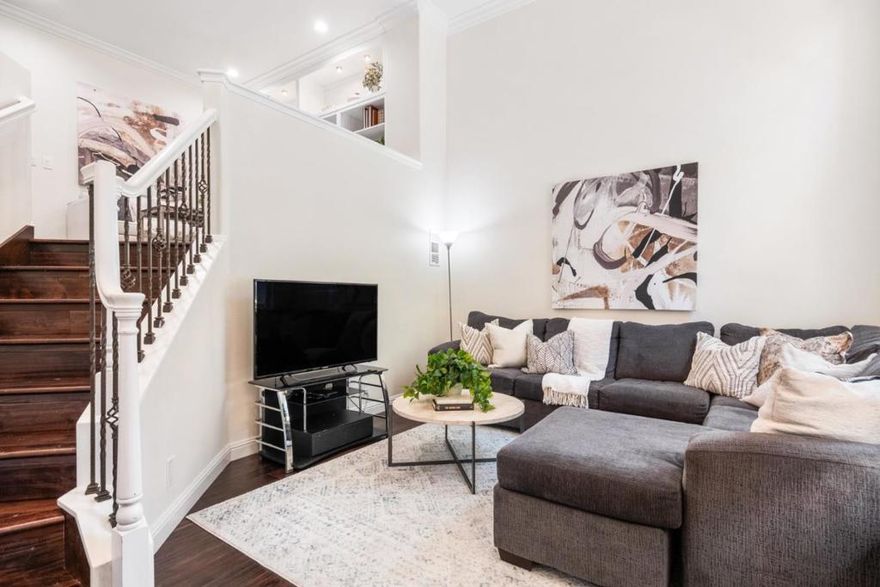 Located in a secure gated community, this updated 3-bedroom, 2.5-bath Santa Clara townhome offers comfort, convenience, and style. The granite-counter kitchen with stainless steel appliances flows seamlessly into the dining area and family room, creating the ideal setting for entertaining. Hardwood floors, soaring ceilings, and large windows fill the home with natural light, while central air conditioning ensures year-round comfort. The spacious primary suite retreat includes a private ensuite bath and walk-in closet, with two additional bedrooms providing flexibility for family or guests. A front concrete patio extends the living space outdoors, perfect for relaxing or gathering with friends. Additional highlights include an attached garage, in-unit laundry, and community amenities like pool, spa, cabana, and tot lot, all provided with low HOA dues! Ideally located near Rivermark Plaza, Mercado Shopping Center, Levi's Stadium, and top Silicon Valley employers, with convenient access to Caltrain, major freeways, and San Jose International Airport.