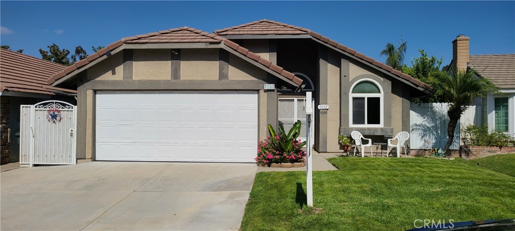 This gem is waiting for you. 4 bed, 2 bath, 1417 Sq Ft, 4500 Sq Ft Lot, With a Gorgeous Pool and a Spa! This home is situated in a lovely cul-de-sac. Located Desirable City of Rancho Cucamonga. Windows were replaced in 2015 double pained, A/C and heater were replaced a year ago. Pool and spa with Cabana and Bar all in excellent working condition. Cabana has multiple heaters for those colder nights. All appliances will go with the house!