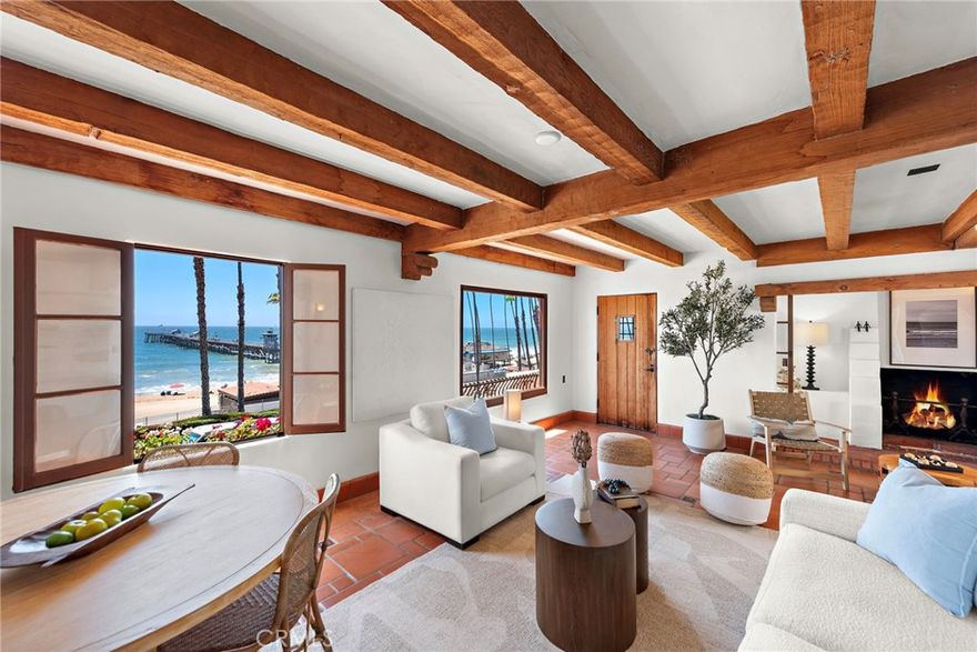 Recently updated, 606 Avenida Victoria, San Clemente - The Oceanfront Hacienda. Step into a piece of history with this extraordinary Spanish villa, a historic property built in 1929 by San Clemente’s visionary founder, Ole Hanson. Perfectly embodying his dream of a “Spanish Village by the Sea,” this architectural masterpiece offers breathtaking oceanfront living in an iconic location directly across from the San Clemente Pier. This timeless villa showcases stunning Spanish architectural elements, including hand-hewn wooden beams, intricate Spanish tile floors, stucco and plaster walls, and brick fireplaces. The home’s elegant design and craftsmanship are evident in every detail. With five ocean-view bedrooms, four full kitchens, four living rooms, and ocean-view patios - including a large oceanfront patio - this property offers a versatile layout perfect for comfortable living, entertaining, or income potential. An attached two-car garage adds to its practicality.

Originally built as a single-family residence and the only oceanfront SFR in the Pier Bowl, the property was converted to a legal non-conforming fourplex in the 1960s. It offers incredible flexibility as a single-family home, a fourplex, or a mixed-use property.

The Oceanfront Hacienda is a Mills Act property, providing significant tax benefits while preserving its historical charm. The current owners have meticulously restored the property to maintain its original elegance while accommodating modern needs. With vacation rental potential, this home is also an entertainer’s dream, featuring patios perfect for dining, lounging, and enjoying panoramic views of the ocean, Catalina Island, and the San Clemente Pier.

 This property represents more than a home, it is a legacy of San Clemente’s heritage and a reflection of Ole Hanson’s vision. From its serene grassy courtyard to its stunning ocean views, the villa invites you to experience timeless coastal living. Don’t miss this rare opportunity to own a piece of San Clemente’s storied history.