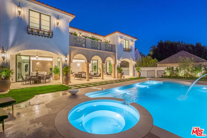 Welcome to this Architectural Masterpiece by renowned Architect Richard Landry! Rarely does an estate of this caliber come on the market. This masterpiece boasts 7 bedrooms, 7 bathrooms, and nearly 10,800 square feet of luxurious living space. Floor to Ceiling windows and French Doors flood the home with natural light, creating a seamless indoor/outdoor experience. The main level includes grand two story entry with statement staircase, oversized formal living room, a gourmet Chefs kitchen with a Butler Kitchen, as well as a sophisticated formal dining room. Comes with a Full 5 Car Garage and ELEVATOR as well. Also on the Second level are Four en-suite bedrooms all flooded with natural light. The ENTERTAINMENT level is packed full of amenities such as Screening room, , wine cellar, gym with infrared Sauna and Steam Room. Also full Chefs kitchen to entertain in full privacy. The backyard features oversized Salt Water Zero-edge Pool and Spa, Full Chefs Kitchen with BBQ and Pizza Oven. Also features CRESTRON smart systems, integrating lights, climate, fireplaces, security, surveillance cameras, and sliding gates. Motorized Shades Throughout!! Gated and Hedged for complete privacy. The location is ideal as it is walking distance to Restaurant row on Canon Dr, The Beverly Hills Hotel, and World renowned Rodeo Dr. ALSO AVAILABLE FOR LEASE AT $90,000 PER MONTH.