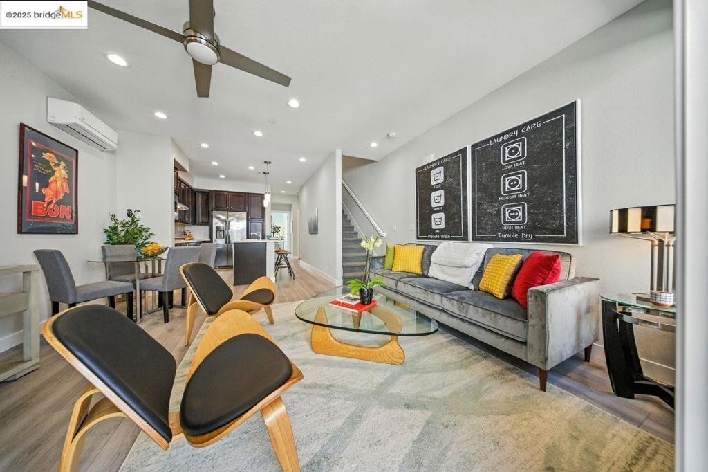 Sleek 2020-built townhome blending modern design with effortless urban comfort. With 3 beds and 3 full baths, this home is filled with light, warmth, and style. The heart of this home is the chef-inspired kitchen, featuring stainless steel appliances, stone countertops, and a spacious island perfect for cooking, casual dining, or catching up with friends. The open-concept layout flows easily from kitchen to dining to living space—ideal for both relaxing and entertaining. Oversized windows bring in abundant natural light, two nice balconies offer peaceful spots to enjoy your morning coffee or unwind after a long day. The primary suite is your personal retreat, complete with dual walk-in closets, soaking tub, double vanity, and separate shower. Extras include a solar energy system with backup battery, A/C, 2-car garage, and bonus storage. All this just minutes from El Cerrito BART Plaza, Trader Joe’s, 99 Ranch, Costco, cafes, shops, favorite foodie spots, farmers market, the Bay Trail, bike trails and next to Central Park. Walker/biker score 91/90. It’s not just a home it’s a lifestyle in comfort, convenience, and modern charm—this is the one you’ve been waiting for. Open House 9/20 & 9/21, Sun. 2-4p.