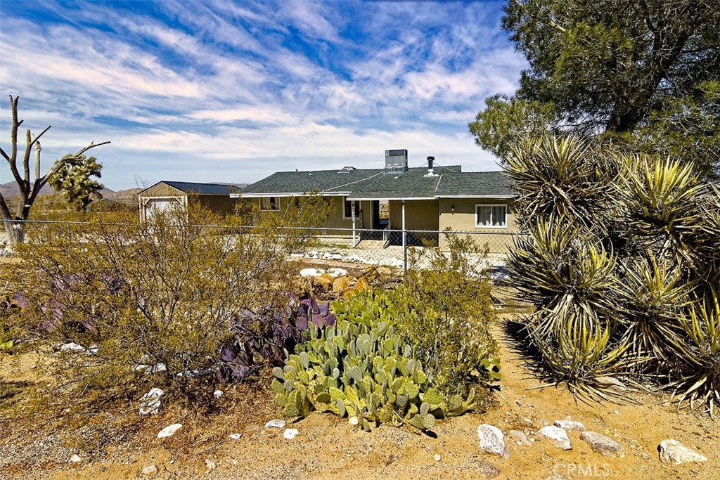 Welcome to this beautiful well-maintained home with breathtaking panoramic views of the of the valley in the desired Gem Track. This home offers 1578 sq ft of living space. Split floor plan with 2 bedrooms and full bath on one side of the home and 2 bedrooms and main full bath, with oversized utility/laundry room on the other. One bedroom is perfect for an office or rental space as it has its own private entrance. The main living area is an open concept; the cozy living room features a wood burning stove and the country style kitchen features beautiful blue cabinetry, tile counters, and small island. Off the dining area is the slider door leading out to the back deck, the perfect place to start your day with your morning coffee or end the day with the evening's sunset. The owner has recently added a single car metal garage, above ground pool, tether ball court, and inside- new vinyl flooring, paint and updated main bathroom. There is plenty of room to bring your offroad toys and ride out from your doorstep. Conveniently located close to town, schools, Big Bear Mountain, Joshua Tree National Park, King of The Hammers, Lucerne Valley is a small community with a lot to offer. Schedule your showing now.
Septic and HVAC are just over 2 yrs old