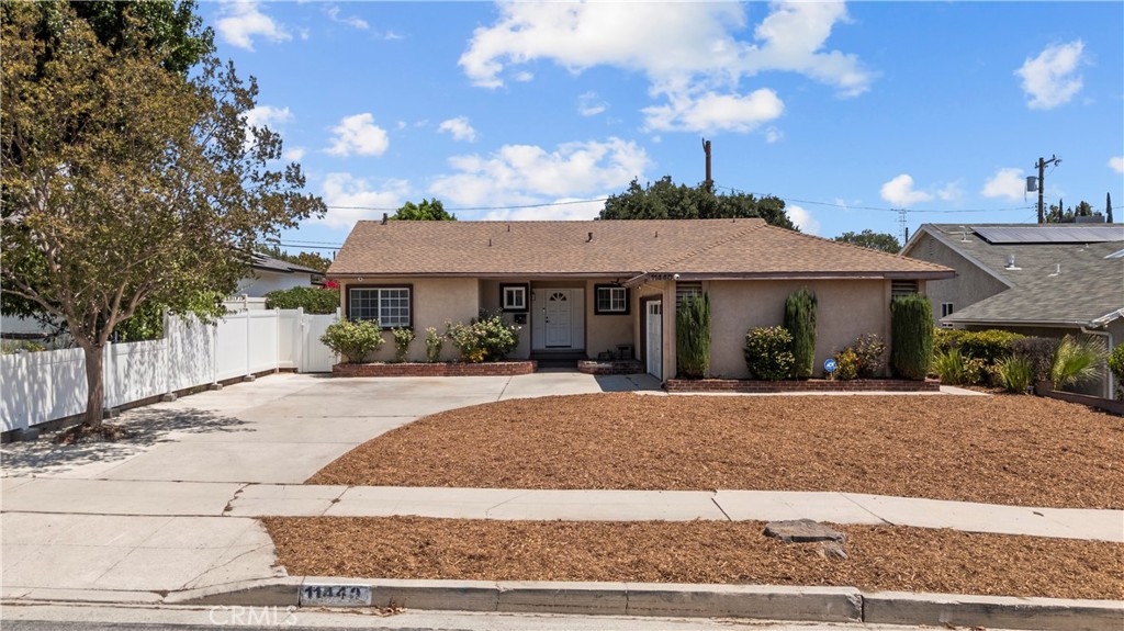 Single Story 1950’s Granada Hills Gem! 5 Bedrooms, 3 Bathrooms with almost 2,000 SqFt of living space on a large 8,000+ SqFt Flat Lot! Centrally located and tucked away in an ideal pocket of Granada which is close to freeways and seconds away from Rinaldi. Property was renovated in 2023 with updated kitchen, bathrooms, flooring, electrical, plumbing, and HV/AC. Large outdoor space featuring an attached covered patio great for summer gatherings and events. Property has a large driveway with access for multiple cars along with a 2-Car attached garage. Priced under market, come check out this lovely home!