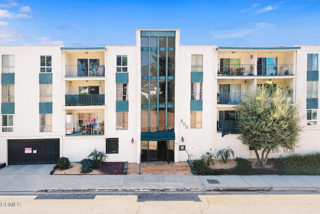 Welcome home to this beautifully updated two-bedroom, two-bath condo in the heart of Glendale! This light-filled home features an open floor plan and a spacious Living Room with newer LPV flooring and a private balcony overlooking the pool. The Dining Area flows seamlessly into the Kitchen, which offers ample cabinetry, counter-top workspace, and stainless steel appliances perfect for everyday living and entertaining. The Primary Suite is generous in size with rich wood flooring, abundant closet space, and an en-suite bathroom with a stall shower. The secondary Bedroom includes dual closets and an attached Bathroom with a shower/tub combo and newer fixtures. Additional upgrades include recessed LED lighting, central air and heat with Nest thermostat, newer electrical panel, reverse osmosis drinking system, EV charger, and two side-by-side parking spaces conveniently located near the elevator. The recently renovated community features a newly resurfaced pool, media and recreation room, new roof, and convenient on-site laundry facilities. Ideally located near the 134 freeway, this condo provides easy access to Glendale's best dining, shopping, and entertainment including The Americana at Brand, Galleria, and Trader Joe's. Move-in ready and beautifully updated-don't miss this one!
