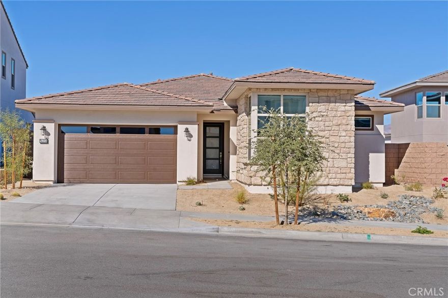 Beautiful contemporary home now available for lease in Esprit at University Park, Palm Desert. Built in 2024, this 1,992 sq. ft. single-level residence boasts 3 generously sized bedrooms and 2 bathrooms on a spacious 5,510 sq. ft. lot. Enjoy convenience with a washer, dryer, and refrigerator included in the lease. Energy-efficient with fully paid-off solar panels, you’ll benefit from reduced utility costs. The backyard is fully finished, ensuring pristine outdoor spaces to complement the modern interiors. Nestled in the heart of Coachella Valley, this home offers proximity to premier golf courses, shopping, dining, Acrisure Arena, and The Living Desert Zoo. As part of the Esprit at University Park community, residents will enjoy exclusive access to The Grove, a luxury amenity center with resort-style and lap pools, spas, pickleball and bocce courts, plus a fitness center, playground, and barbecue area with fire pits. The event lawn and shaded outdoor spaces are perfect for gatherings and relaxation. This home combines modern elegance with unbeatable community amenities, schedule a tour today to experience it for yourself before it’s leased!