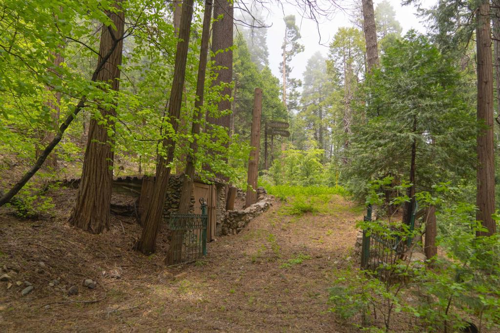 Located in one of the most magical and exclusive neighborhoods in the Lake Arrowhead area. The first cabins built in the canyon date back to 1895 when the canyon was U.S. Forest Service land. Today the Dogwood Blue Jay Canyon is home to 83 cabins on 160 acres. There are only two vacant lots in this private, gated community, and only this 1/3-acre, level lot sits on the natural, year-round creek. The house burned down about 20 years ago, and now it awaits your cabin dreams. A great location for those seeking inspiration, or simply an escape from the big city. Surround yourself with a forest of Dogwoods and Pines and walk the private trails that ramble through the community greenbelt. The HOA has their own water company with some of the most pristine water quality anywhere in the state.