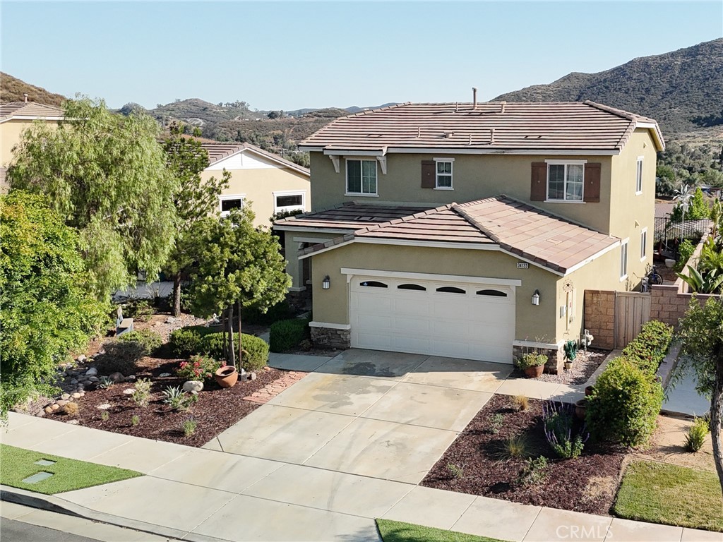 Beautiful views & total privacy! PAID OFF SOLAR This beautiful home is located in the highly sought after community of Canyon Hills. This community has so much to offer its residents for recreation, relaxation and summer fun! With three spacious pool facilities, two tot lots, a beautiful rose garden and three city parks you never run out of options within your own community. You also have schools within the neighborhood! All of the shopping stores you will need are also conveniently located at the entrance of the community. As you walk into the home you'll notice a mudroom to your right and ample storage closets throughout. The first floor has a FULL BATHROOM AND SPACIOUS BEDROOM. The living room has a fireplace and views to the backyard and hills. The kitchen offers plenty of cabinets for storage and double sliding doors that let in lots of natural light. The backyard is spacious and has no rear neighbors and a covered porch. The second story of the home offers 3 additional bedrooms and 2 full bathrooms. The bedrooms are all spacious and have high ceilings. The primary bedroom offers a shower, soaking tub, and walk in closet with views of the hills.
You definitely do not want to miss out on touring this home!