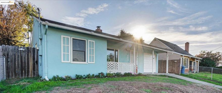 This move-in ready 2 bed, 1 bath home with 1,082 sq. ft. and a lot size of 5,000 sq. ft. is ready for a first-time buyer or an investor! Enjoy a cozy evening by the fireplace, or relax with the comfort of ceiling fans & additional heating options for year-round comfort. Updated bath with a shower over tub.  Newer carpet, recently painted interior, Newer water heater, repiped plumbing, New automatic garage door, New electrical panel, New electrical outlet for W/D. Laundry is conveniently located in the attached garage, which also includes parking for one vehicle. Washer, Dryer, & Fridge negotiable. Set on a spacious 5,000 sq. ft. lot, the property provides ample outdoor space for your dogs, gardening, play, or possible ADU. This home offers easy access to Hwy 4, restaurants, Antioch Post Office, nearby amenities, parks, and commuter routes.