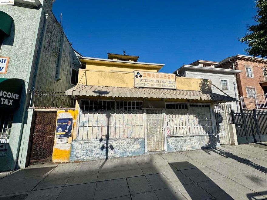 An exceptional opportunity awaits at 220 International Blvd, Oakland — a rare mixed-use duplex featuring a ground-level storefront and a residential unit above, just one block from Lake Merritt. Perfect for investors, entrepreneurs, or owner-users, this property offers versatility, visibility, and income potential in one of Oakland’s most active corridors. Located on International Blvd, a major thoroughfare with strong foot and vehicle traffic, this building benefits from proximity to Chinatown, Jack London Square, Lake Merritt BART Station, and easy I-880 freeway access. The surrounding area features established businesses, new housing developments, and a growing retail scene, ensuring consistent long-term demand. First time on the market in over 20 years, this property is a diamond in the rough—ready for restoration and revitalization. Each unit is separately metered for gas and electricity. Seller and Listing Agent make no warranties as to square footage, condition, or habitability. Buyer to conduct their own due diligence. Property to be sold as-is; offers reviewed as received. Don’t miss this rare chance to own a highly visible mixed-use property in one of Oakland’s most vibrant and evolving neighborhoods. Don't miss your chance for this once in a life time opportunity.