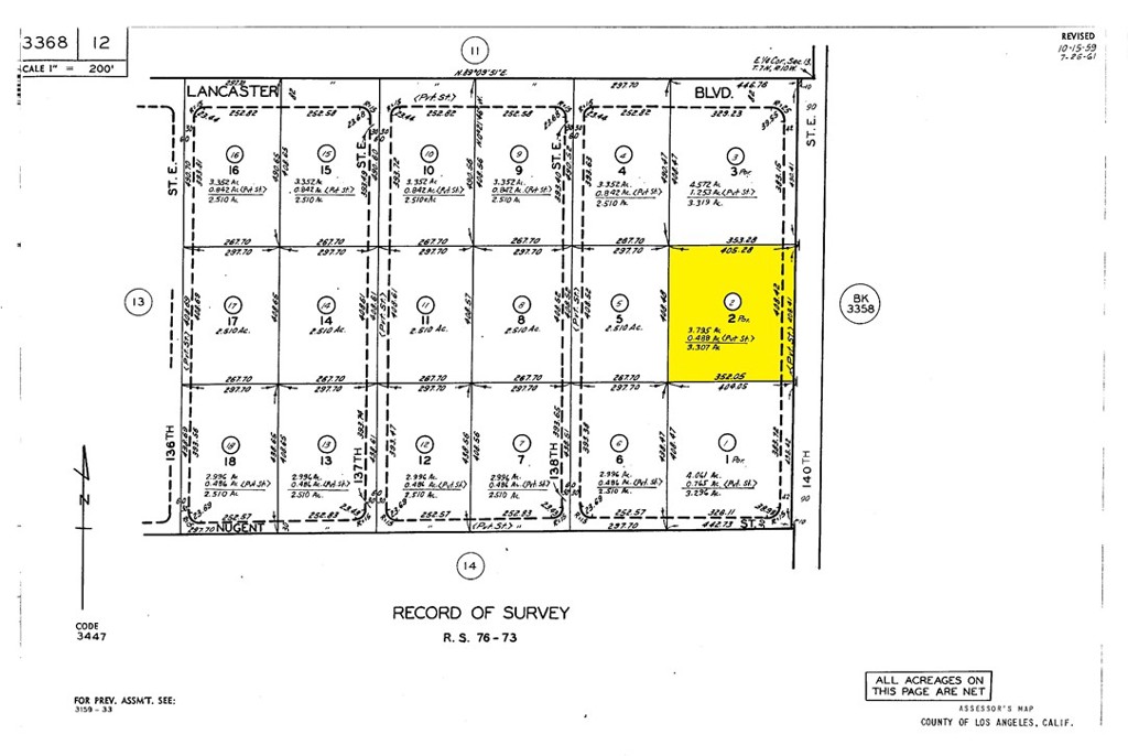 Vacant level land in Roosevelt zoned LCA21 heavy agricultural.