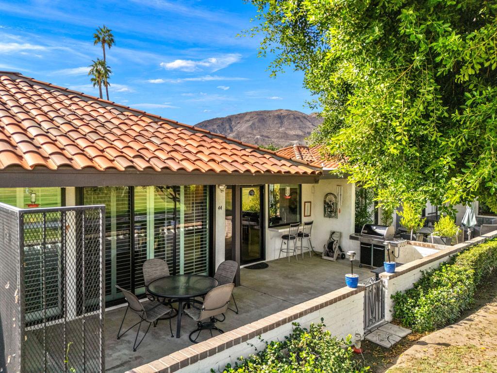 Welcome to your desert oasis in Rancho Mirage!This beautifully updated and meticulously maintained 2-bedroom, 2-bath condo offers the perfect blend of comfort, style, and panoramic serenity -- with sweeping double fairway views and majestic mountains in the distance.Spanning nearly 1,500 sq. ft. of light-filled, single-level living space, this home features a seamless open-concept layout connecting the living, dining, and kitchen areas -- ideal for entertaining or relaxing after a day exploring the Coachella Valley.Step inside to discover:A spacious open floor plan with central heating and cooling for year-round comfort, enhanced by energy-efficient double-pane windows.Removing the atrium has added approximately 110 square feet of living space, allowing for a walk-in closet in the bedroom and an expanded, renovated kitchen featuring an island, quartz countertops, and a large stainless steel farmhouse sink.Stunning north-facing views of the mountains and double fairways from the home's main living areas, offering a peaceful and inspiring backdrop.Both bathrooms have been thoughtfully updated with enlarged showers, sleek quartz countertops, and ample cabinetry for storage -- reflecting a cohesive design throughout the home.Additional upgrades include:Brand-new 2025 HVAC systemEnergy-saving LED lighting throughoutCustom window treatmentsNon-slip slate flooringSolid wood interior doorsSkylights and light tubes for natural brightnessNew garage door opener -- and moreEnjoy the perks of low-maintenance living with HOA-managed amenities and close proximity to premier golf courses, upscale dining, shopping, and the natural beauty of Rancho Mirage.Whether you're looking for a stylish vacation retreat or a lock-and-leave desert home, this property offers the perfect escape.Don't miss your chance to own a slice of Rancho Mirage paradise!Some photos had virtual staging.