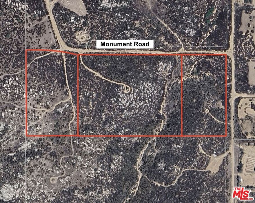 18.64 acres of private and picturesque property, consisting of 3 contiguous parcels (APNs: 580-020-082, 580-020-083, 580-020-084), with separate wells already drilled on each lot.