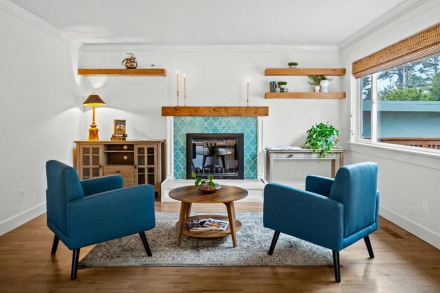 Location, location, location! Just moments from Spanish Bay and Asilomar State Beach, this updated single-story home offers the best of coastal living. Thoughtfully renovated, it blends smart functionality with clean, modern design.  The kitchen, living, and dining areas feature oak hardwood floors, a cozy wood-burning fireplace, and an easy indoor-outdoor flow, ideal for relaxed everyday living or hosting friends. The kitchen has recycled concrete and glass countertops, stylish lighting, and a seamless layout that invites gathering.  The home offers three comfortable bedrooms, all with oak hardwood floors and window blinds. One bedroom includes a cleverly integrated Murphy bed, perfect for guests or flexible use. Both bathrooms have been tastefully updated, including radiant-heat floors for year-round comfort.  Additional amenities include solar panels, EV charger, finished garage, paver driveway, and a fully fenced backyard. With all-electric appliances that pair perfectly with the solar system, youll enjoy efficiency, savings, and sustainability.  Pacific Grove is known for its highly rated schools, natural beauty, and vibrant downtown. With scenic recreation trails, parks, and beaches at your doorstep, this home offers an opportunity to enjoy the best the area has to offer.