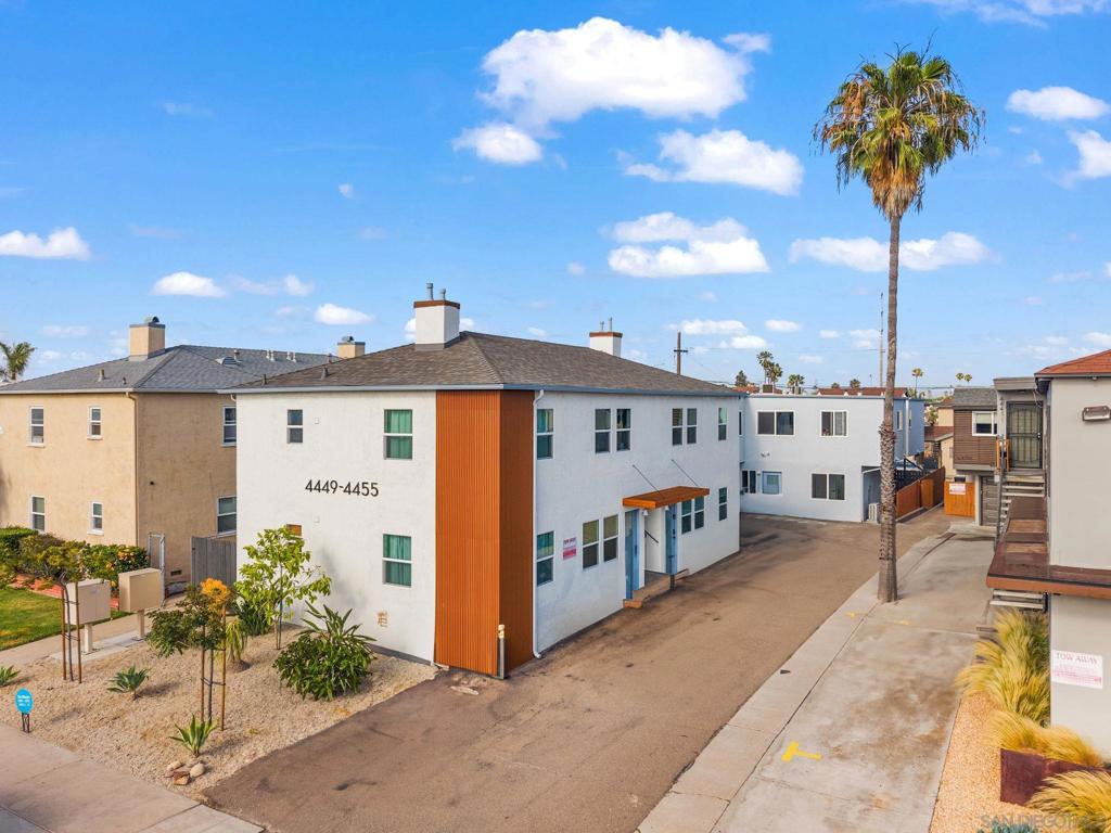 Fully Renovated 12-Unit Investment Property in Prime North Park/University Heights Location. This stabilized 12-unit asset offers the ideal unit mix of six 2BR/1BA and six 1BR/1BA units, with 6 off-street parking spaces and ample street parking via Boundary Street. The property includes 8 extensively remodeled existing units and 4 fully permitted ADUs—all featuring modern finishes, in-unit laundry, and mini-split A/C & heating. Interiors showcase updated kitchens, baths, flooring, lighting, windows, and appliances. Major system upgrades include sewer lateral replacement with new ABS plumbing, a new water main from meter to street, full re-plumbing of the rear building, and a comprehensive electrical overhaul with new panels and SDGE-compliant wiring. Exterior enhancements include new roofs, new siding and overhang, fresh paint, updated fencing, landscaping, and more. Offering a true 5% cap rate, this property is a rare opportunity to acquire a fully modernized, low-maintenance asset that will hold long-term value due to its exceptional location in one of San Diego’s most sought-after neighborhoods.