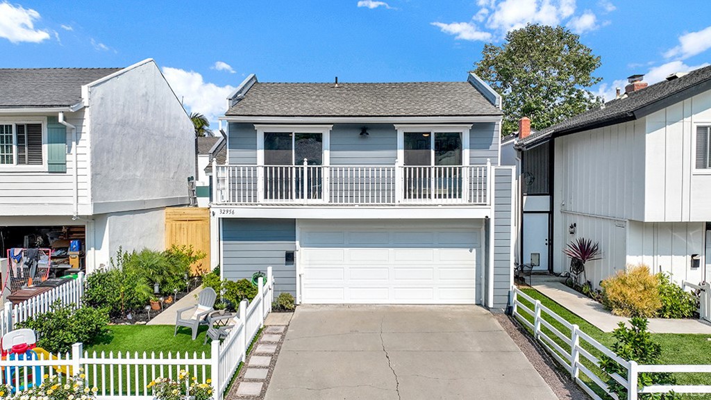 Charming Beach Cottage Just Minutes from the Coast! Excellent opportunity to own a beautifully updated home in the highly desirable Harbor Lane community of San Juan Capistrano, Orange County, California! Just minutes from Doheny State Beach and Dana Point Harbor, this 2-bedroom, 1.5-bath home offers the perfect blend of coastal charm and modern comfort. With a fresh coat of exterior paint, you’ll step inside to find updated interior décor paint throughout, new windows and doors, and an open-concept layout connecting the living room, dining area, and kitchen, ideal for everyday living or entertaining. The kitchen features a stylish new counter and backsplash, with an upgraded downstairs bathroom and a new vanity in the primary bathroom. Both bedrooms open to a spacious front balcony, while the private rear patio is perfect for relaxing or entertaining. Additional highlights include ceiling fans in both bedrooms, fenced-in front yard, a garage door opener with exterior keypad, and low HOA dues that include exterior painting every five years which was recently done. The Harbor Lane community offers abundant greenbelts, paved walkways, and access to the San Juan Creek Trail that goes straight to the beach. Conveniently located near Dana Point Harbor, beaches, shopping, restaurants, movie theater and freeways – this home is coastal living at its best. Get in now before the harbor renovations drive prices up!