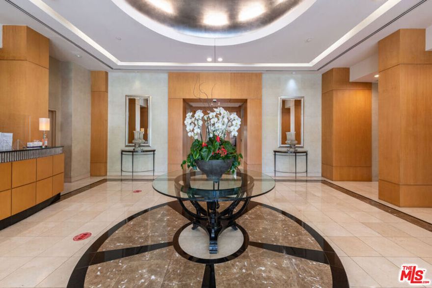 "The Grand" Charming highly desirable full service, high rise condo nestled on the prestigious Wilshire Corridor within a short distance to the well known Westfield shopping center, UCLA, and the famous Beverly Hills restaurants and shopping stores. This stunning Fully Furnished 2 bedroom 2 bath condominium, offering an exceptional blend of luxury and convenience. The formal entryway leads you to the spacious open floor, living room and dinning room, also opens to the large balcony area, enhanced by a high ceiling, and recessed lighting. This is a FULL SERVICE building, offering 24hr security, receptionist, valet, pool, gym and more. Note: for showing and short term pricing, please call the listing agent.