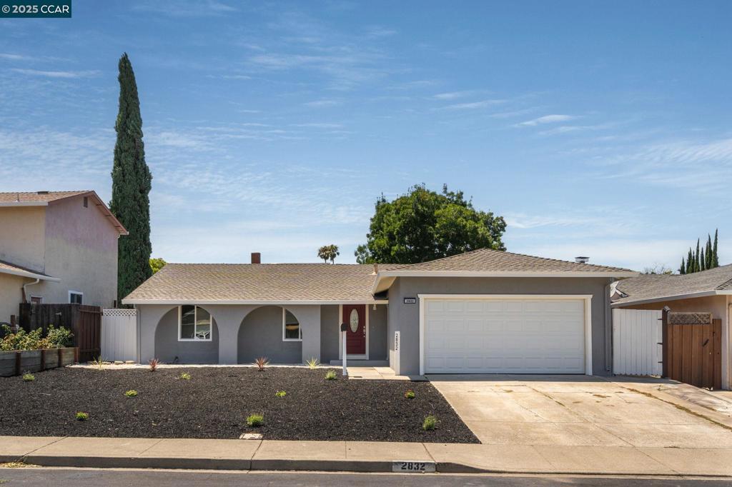 Welcome to 2832 Lucena Way – a beautifully renovated single-story home that blends modern elegance with everyday comfort. Nestled in a quiet, established Antioch neighborhood, this 3-bedroom, 2-bathroom home offers a bright and airy layout, upscale finishes, and thoughtful touches throughout. Stylish kitchen with ample cabinetry, modern fixtures, and plenty of prep space. Floor-to-ceiling tilework in both bathrooms adds a luxurious, designer touch. The primary suite features a massive spa-like shower for the ultimate retreat experience. Fresh paint, contemporary lighting, and updated finishes from top to bottom. Brand new HVAC and water heater. OPEN HOUSE SUN 7/27 12-3pm
