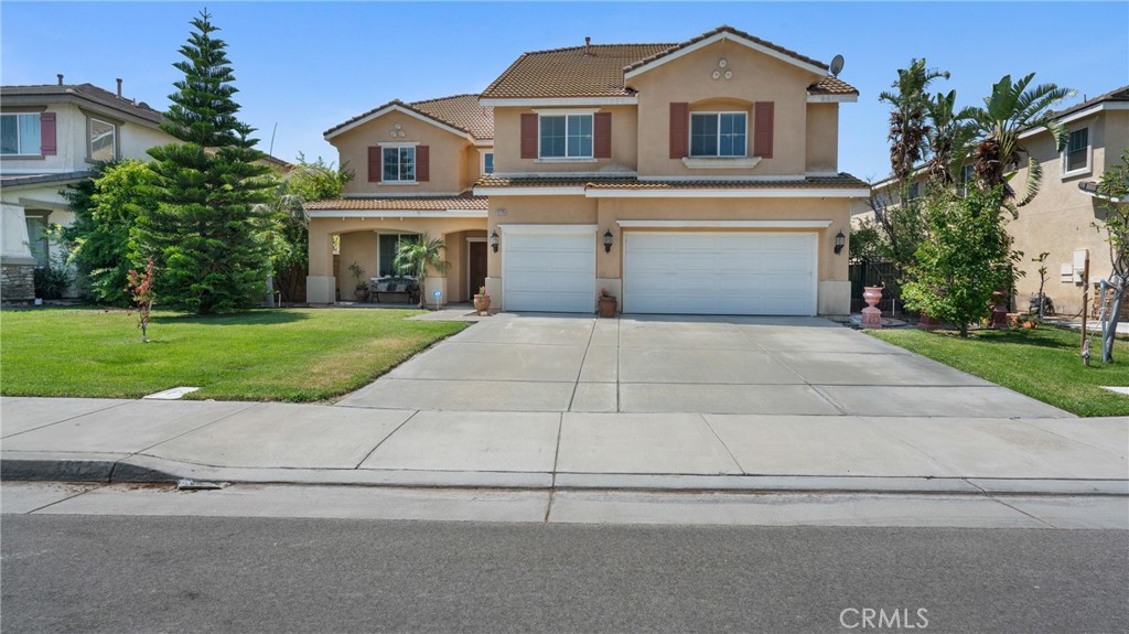 Stunning Resort-Style Pool Home in a Highly Desired Neighborhood! Welcome to your dream home—an entertainer’s paradise tucked in a quiet, beautifully maintained community. This spacious three-story residence combines elegant finishes, resort-style amenities, and ample space for family living and entertaining. As you approach, you’ll be charmed by the home’s impressive curb appeal, featuring a freshly manicured lawn, mature landscaping, and a wide driveway leading to a 3-car garage. A cozy front patio with a bench and lush potted plants provides a welcoming touch. Step inside through double entry doors into a grand foyer with soaring ceilings and elegant tile flooring. The expansive floor plan boasts a warm and inviting formal living room with crown molding, a gas fireplace, and gorgeous hardwood flooring. The formal dining area features classic chair rail detailing and large windows that flood the space with natural light, ideal for holiday gatherings and formal dinners. The chef’s kitchen is a culinary masterpiece! With rich dark wood cabinetry, granite countertops, a large center island, built-in oven and microwave, and sleek black appliances, it offers both function and style. The adjacent dining nook and open layout make this kitchen perfect for casual family meals or weekend brunches. Relax in the ultimate upstairs game and media room, complete with plush theater seating, a billiards table, and a cozy fireplace. This versatile loft space offers endless possibilities for fun, lounging, or even converting into additional bedrooms or office space. Retreat to the spacious primary suite, where you’ll find serene views, neutral tones, and a spa-like en-suite bathroom. The primary bath features a large dual-sink vanity, separate soaking tub and shower, and a walk-in closet with mirrored sliding doors. Step outside into your private tropical oasis! The stunning backyard showcases a sparkling swimming pool with built-in spa, surrounded by lush palm trees and vibrant landscaping. Entertain under a charming covered gazebo deck, dine al fresco on the patio, or unwind around the custom-built fire pit. Additional features include: Multiple living and entertaining areas, Large guest bathrooms with upgraded vanities, Indoor laundry room, Central A/C and heating, Security system in place, Meticulously maintained throughout. This one-of-a-kind property is the perfect blend of luxury, comfort, and resort-style living.