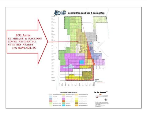 Photo of 0 El Mirage & Raccoon 0.91-acres Road, Adelanto, CA 92301 (MLS # TR26103884)