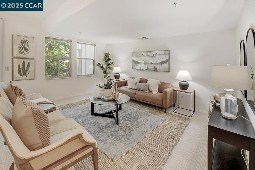 Step into this charming and beautifully updated third-floor Chatsworth model in The Waterford, perfectly situated just steps from the elevator for ultimate convenience. Boasting a bright and open floorplan, this inviting home features a generously sized primary bedroom with a private en-suite bathroom, along with a stylish half bath ideal for guests. Enjoy serene, tree-lined Sylvan views from your windows, creating a peaceful, natural backdrop year-round. Freshly painted and newly carpeted, this move-in ready gem offers the perfect blend of comfort and elegance. Additional highlights include dedicated carport parking and access to the exceptional amenities of The Waterford community. A must-see opportunity for those seeking low-maintenance living in a prime location!