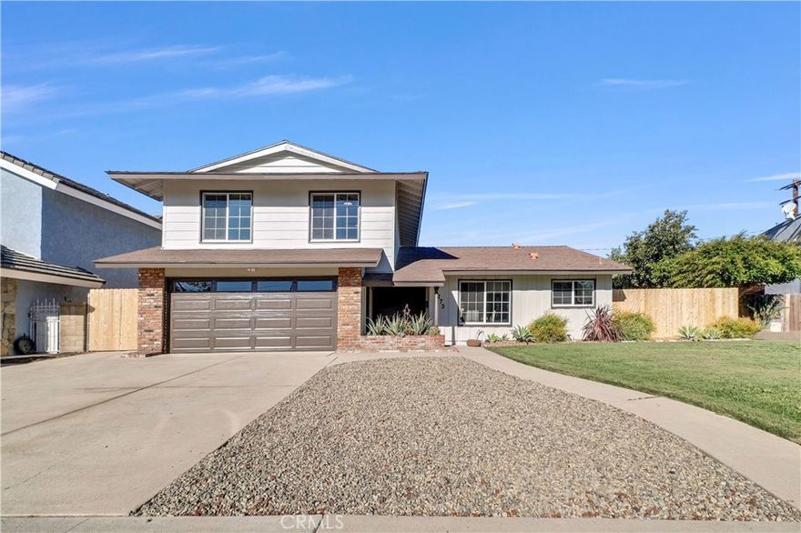 Welcome to 273 Saint Crispen Ave, a stunning blend of modern luxury and comfort nestled in the heart of Brea, California. This beautifully remodeled home boasts 4 spacious bedrooms, 1 conveniently located downstairs and 2 full bathrooms, encompassing 1,860 sq ft of exquisitely designed living space on a generous 7,227 sq ft lot. Every inch of this property has been thoughtfully upgraded, beginning with a comprehensive whole house rewire and a 200 amp service main panel, making it solar-ready with provisions for an EV charger. The infrastructure is equally impressive with a complete repipe using durable PEX piping, a state-of-the-art Panasonic heat pump HVAC system, and a nearly new 50-gallon Bradford White hot water heater. The attic spaces are freshly insulated for maximum energy efficiency, paired with new dual thermally insulated windows and a sliding door that invites natural light into the home. The heart of this residence is the fully remodeled kitchen, featuring stylish painted hardwood shaker cabinets, new LG appliances, and a Sharp drawer microwave—a perfect setting for culinary enthusiasts. Both bathrooms have been exquisitely renovated with modern plumbing fixtures, inviting relaxation at every turn. Luxurious new waterproof 10mm LVP flooring spans throughout the home, complemented by mirrored closet doors and elegant organizers in each bedroom. Additional highlights include new DC energy-efficient ceiling fans for year-round comfort and LED recessed lighting that illuminates every corner. The insulated garage door and opener provide convenience, while the interior and exterior have been freshly painted to offer a crisp, new appearance. The property is embraced by new cedar fencing and features a freshly landscaped backyard—an ideal space for outdoor entertaining or relaxation. With ample room to build an Accessory Dwelling Unit (ADU) or expand the home, this lot offers incredible potential. An efficient 6-station irrigation system services the front and backyard, ensuring lush greenery throughout the seasons. Located within walking distance to vibrant Downtown Brea and just five minutes from the Brea Mall, this home is perfectly situated to enjoy the best of local amenities. Experience luxury living at its finest in a property that has been lovingly maintained by just one owner since it was built—welcome home to 273 Saint Crispen Ave!