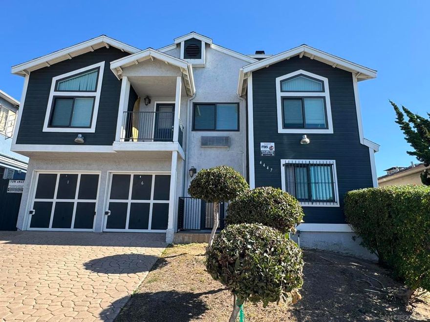 We are pleased to present 4447 49th Street, San Diego, CA 92115, a rare seven-unit multifamily investment located in the heart of Talmadge, San Diego. Built in 1989, the property offers a well-balanced mix of five (5) one-bedroom/one-bathroom units (650 SF each), one (1) two-bedroom/two-bathroom unit (825 SF), and one (1) three-bedroom/two- bathroom unit (1,000 SF), totaling approximately 5,075 rentable square feet. The property also has seven (7) off-street parking spaces and five (5) single car garages.  Each apartment home features a distinctive design highlighted by vaulted ceilings, large picture windows, and luxury vinyl plank flooring throughout. The spacious layout includes a tiled entryway, open living area with fireplace, built-in kitchen dining nook with modern appliances, and a private patio offering serene outdoor space. Additional conveniences include garage parking, on-site laundry, and ample storage, enhancing both resident comfort and long-term tenancy appeal. Ideally situated within the Talmadge neighborhood, the property provides stable in-place income and strong potential for appreciation. Residents enjoy a walkable location near El Cajon Boulevard’s shopping and dining, and easy access to San Diego State University, Mission Valley, Kensington, and North Park. This combination of charming unit design, desirable location, and strong tenant demand makes 4447 49th Street an exceptional turn-key multifamily investment in central San Diego.