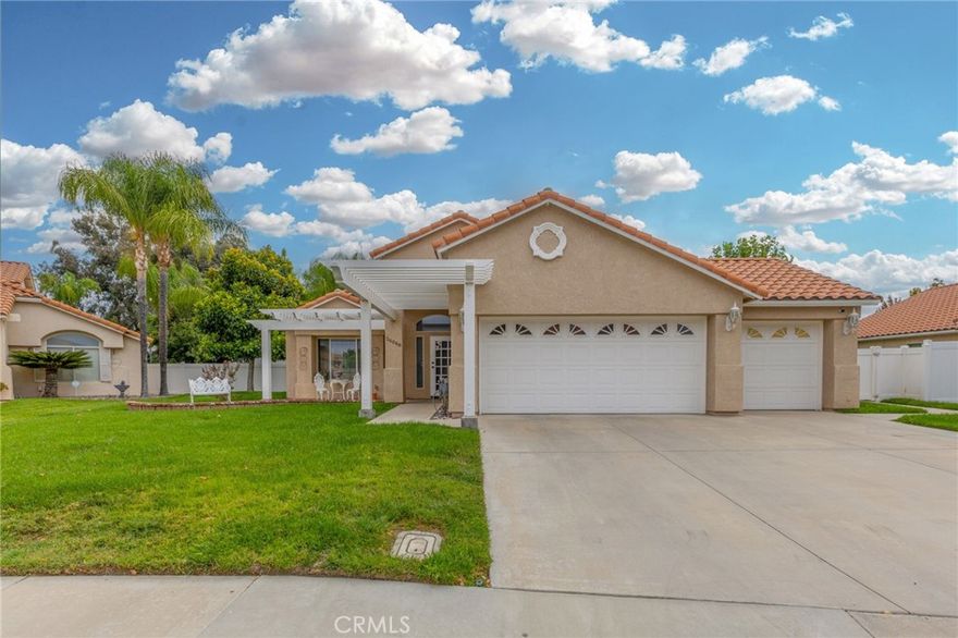 Yoohoo!!! Yes, you... over here!!! The one you've been waiting for is here. Welcome to 26048 Avenida Hortensia, a beautiful, well maintained, single story POOL HOME in East Hemet. Featuring 3 bedrooms, 2 baths, and sitting in just over 1600 sqft, this beauty has been freshly painted inside, has new carpets in all bedrooms and living room, and durable tile in all high-traffic areas. As you enter the front door, you're immediately wowed by the light, airy feeling of this home, with tall ceilings, neutral colors, and multiple windows letting the light in. On through to the cozy family room with fireplace, you pass your beautiful kitchen with quartz countertops, roll out shelves, and tons of added storage. Out to your beautiful backyard you get to enjoy an alumawood cover that spans the entire width of the home, a spacious side yard with lush landscaping on one side, a sparkling pool with brand new heater on the other, and crisp new vinyl fencing throughout. This cozy home has all you need to enjoy a laid back life in peace and comfort, so call to schedule your showing today before it's gone, I promise you won't regret it. Professional Photos to follow, but get in to see this clear winner before pics are posted and EVERYONE else flocks to see it. Be smart and get ahead of the crowd.