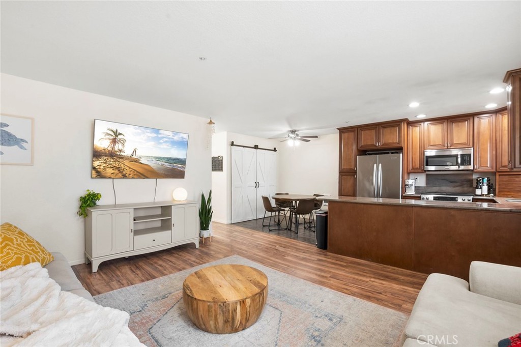 Live the beach lifestyle in this beautifully updated 2-bed, 1-bath condo just blocks from the sand in Imperial Beach. Tucked in a secure gated community, this upstairs unit offers fresh coastal charm with new flooring(LVP), updated paint, and a modern kitchen featuring stainless appliances and a 6-burner gas cooktop. The open living space flows into two bright bedrooms and a full bath, plus you’ve got in-unit laundry hookups and two assigned gated underground parking spots — a rare find! The TV, washer, and dryer all convey, so you can settle in and start living right away.
One outside you’re minutes from the beach, bike paths, coffee shops, breweries, and everything IB has to offer. Whether you’re a first-time buyer, investor, or just want your own slice of SoCal paradise — this is the one. Come see it before it’s gone!