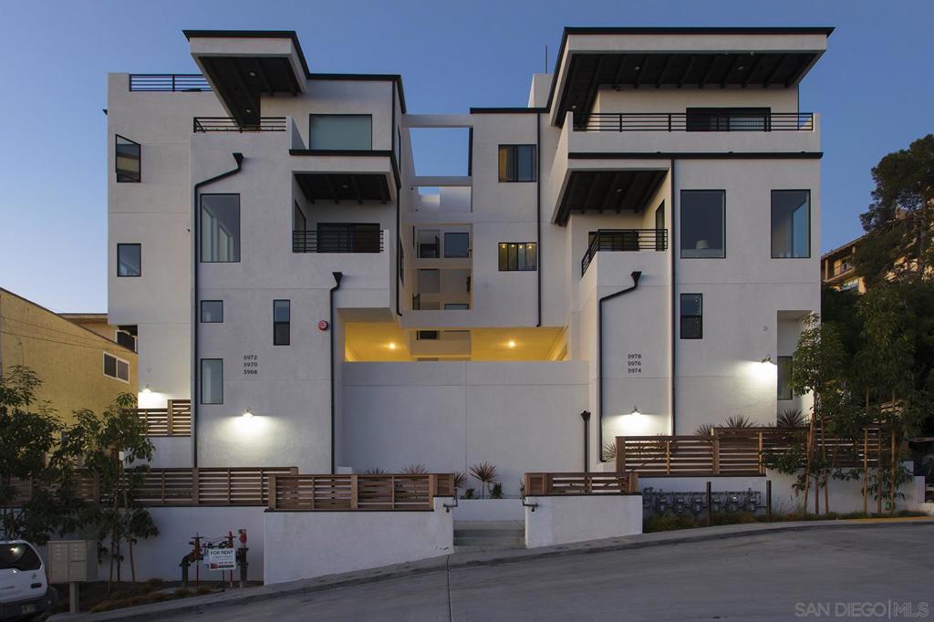 *COMING SOON!* NEAR USD: This 4 BD/ 3 BA townhouse is one of six BRAND-NEW modern-Spanish Townhomes with a contemporary living vibe. You will enjoy amenities wrapped in style and a view. With 9 ft ceilings, luxury quartz counter tops throughout, stainless steel appliances, wood-like floors and blinds, walk-in closets, in unit washer/dryer, A/C, ceiling fans, attached double garage, AND ROOF TOP PATIO! This particular unit faces west, so you can enjoy stunning sunset views from your living room and kitchen every evening. The neighborhood borders USD and Fashion Valley and just minutes to Downtown. Boasting coffee shops (yes even Starbucks), breweries, restaurants, churches, shopping and recreations. Near Trolley Station, Sea World, Old Town and Mission/Pacific Beach. Easy access to all major freeways - this is arguably one of the best locations in San Diego! Pets allowed with additional pet deposit and pet rent, assistive animals accepted. Residents pay all utilities. *This apartment is offered with a 10-month lease, followed by an additional 12-month extension guaranteed at the same rental rate.*
