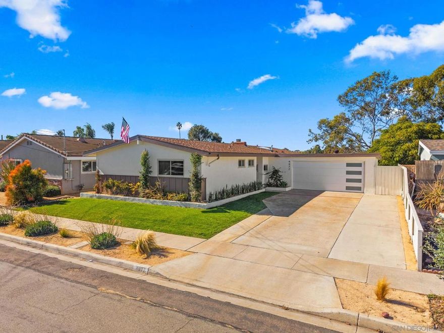Stunning 5-Bedroom Canyon-View Retreat in Clairemont’s Coveted Mount Streets. Perched in one of Clairemont’s most sought-after neighborhoods, this fully renovated 5-bedroom home offers a rare blend of elegance, versatility, and breathtaking natural scenery. Designed for the discerning buyer, every detail of this renovation was crafted with quality and comfort in mind. Step inside and experience open-concept living at its finest, where the kitchen, dining, and living spaces flow seamlessly together, perfectly framing sweeping canyon views through expansive windows and sliding glass doors. The chef-inspired kitchen and bright dining area invite you to enjoy morning coffee or sunset sky dinners while taking in the serene canyon views that stretch to the trailheads below. With five full bedrooms, the home offers exceptional flexibility, ideal for large families, extended guest stays, or multi-generational living. One bedroom is perfectly positioned to double as a home office with an amazing view, providing an inspiring setting for remote work or creative pursuits. Outdoor living is effortless here. The open floor plan transitions naturally to the patio and backyard, creating the indoor-outdoor lifestyle San Diego is known for, perfect for entertaining or quiet evenings under the stars. Located in a quiet neighborhood, residents enjoy immediate access to premier hiking and biking trails right at the base of the canyon. Just a 3-minute drive to major shopping centers, restaurants, and convenient freeway access, and only 15 minutes from some of Southern California’s best beaches.