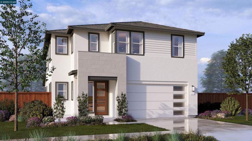 Beautiful BRAND NEW with IN-LAW QUARTERS and walk to the lake! Home at Capri will be ready for move-in before year end. Home has been highly upgraded with over $80,000 in designer selected finishes and buyer still has time to select flooring and counter. This exceptional luxury home has no rear neighbors with a relaxing cabana and view deck from the Primary bedroom. Additionally, there is a full GenSuite with private entrance, sitting room, bedroom and private bath on the lower level- perfect for extended family or guests. Home also has a cook's kitchen with large center Island, plenty of cabinets, built-in stainless appliances and large outdoor covered California Room with nice sized backyard for your enjoyment. The upper level offers spacious bedrooms, laundry, shared bath, loft and sumptuous Primary suite with oversized shower, freestanding soaking tub, walk-in closet and an incredible view from the private deck. SOLAR and SMART elements are INCLUDED. Don't delay! Special incentives can help improve payments.  No Rear Neighbors! See sales agent for more information. * NOTE: Photos shown are of model home of same plan.