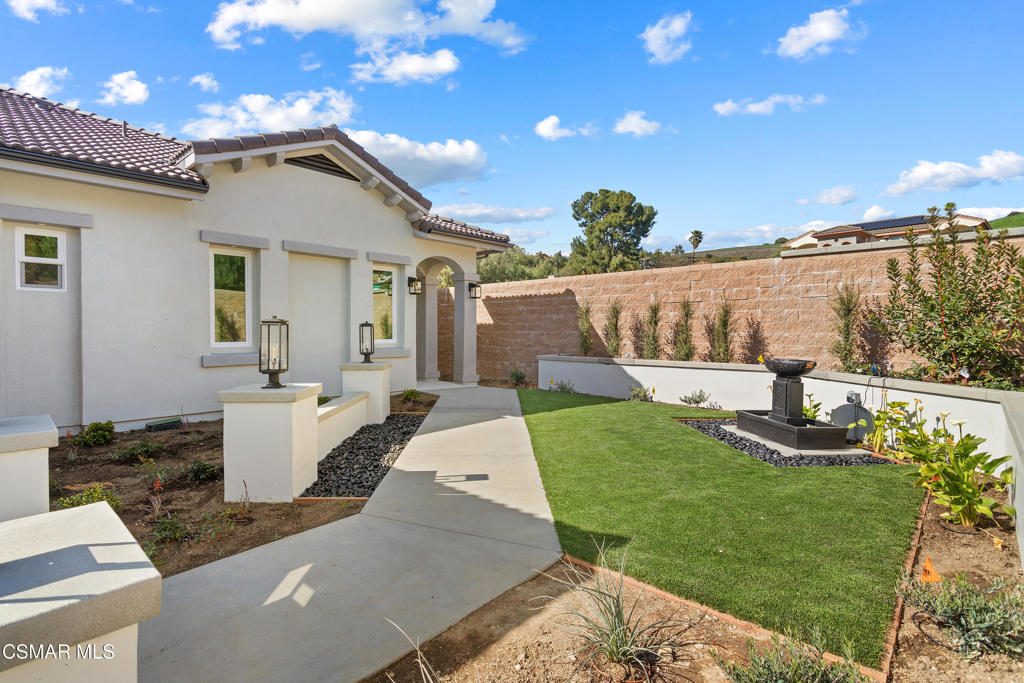 Introducing an extraordinary, new construction rental home opportunity, in an exclusive setting. (the home is available fully furnished for an additional rent) The home is brand new, single-story masterpiece featuring 4 spacious bedrooms and 4.5 elegant bathrooms, offering a generous 3,116 square feet of luxurious living space. Nestled in the serene Toyon Court cul-de-sac, this home is directly across from the opulent Lonestar Estates, enhancing its prestigious appeal. Toyon Signature Homes offer exceptional design and meticulous construction, and this residence is no exception. Each detail has been thoughtfully curated, showcasing superior craftsmanship and unparalleled quality. As you step inside, you are greeted by grand flooring that exudes sophistication and warmth, setting the tone for the entire home. In the heart of the home is a magnificent gourmet kitchen, equipped with top-of-the-line Thermador appliances, perfect for culinary enthusiasts. This expansive space is ideal for both intimate family dinners and lavish gatherings, seamlessly integrating with the open floor plan that encourages a harmonious flow between indoor and outdoor living. Natural light pours in through large windows, illuminating the stylish interiors while providing breathtaking views of the majestic Santa Monica Mountains. Step outside to enjoy your private outdoor oasis, where you can unwind and soak in the stunning sunsets that paint the sky with vibrant colors. Energy efficiency is also a highlight, thanks to the solar panels that significantly reduce electric bills, making this home not only luxurious but also Eco-conscious. With its serene environment and exceptional amenities, this property truly offers a haven of comfort and elegance, perfect for those seeking a refined lifestyle.Pictures shown on the listing are virtually staged. For actual furniture as staged, please visit the home and verify the staged furniture.A separate pet deposit may be required. Only one cat permitted. No dogs.Renters to apply through Rentspree only. Click the link belowhttps://apply.link/Ucp7BHc
