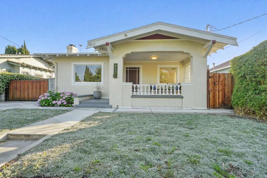 Meticulously maintained Home with Permitted ADU located in the heart of Silicon Valley in downtown San Jose. This Home offers a spacious 1,350 sq ft functional floor plan. Cozy living room with wood burning fireplace, formal dining room, 3 bedrooms and 2 full bathrooms. Large kitchen with plenty of cabinetry and stainless steel appliances. Basement offers additional space for storage or flex-space like a home office. ADU with permits sits in the back corner of this sizable lot offering a 344 sq ft fully equipped studio apartment with kitchen, full bathroom, laundry, AC and more! Deep driveway with automatic gate accommodates multiple vehicles. Owned solar system and lots of smart home technology upgrades throughout the home. Location is the definition of "Centrally located!". Just minutes from Japantown, San Pedro Square, SAP Center and SJSU amongst other dining, shopping and entertainment options. Quick and easy access to all major freeways and San Jose Mineta International Airport making any commute and travel ideal.