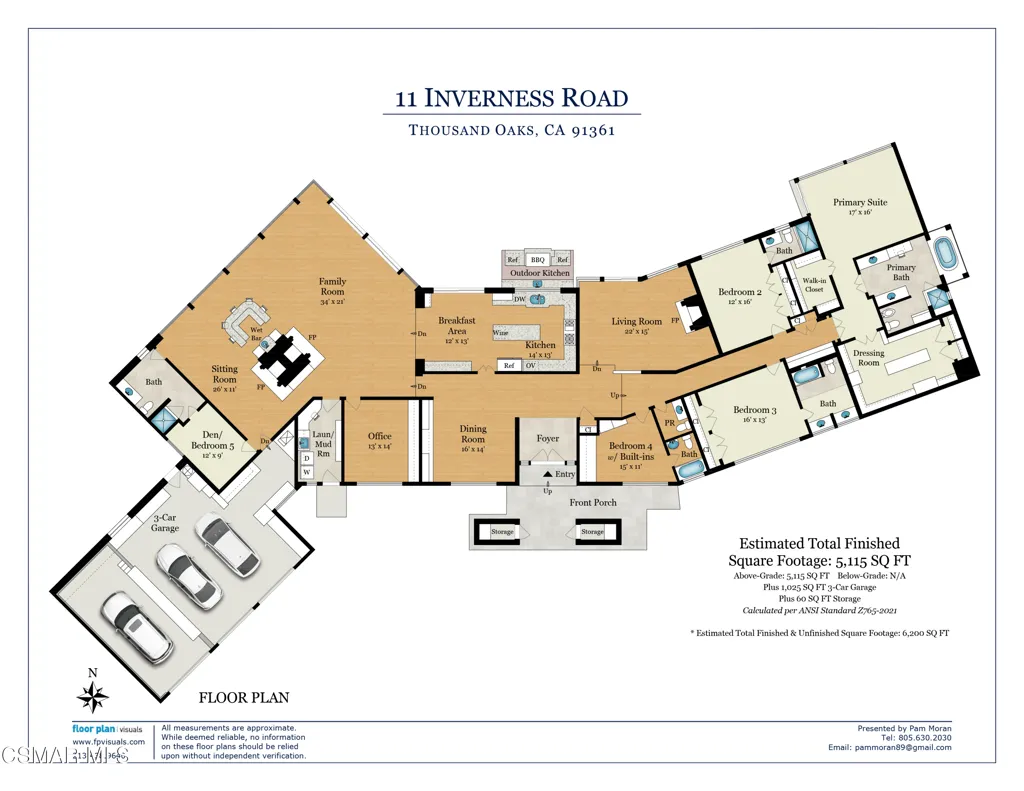 Thousand Oaks, California 91361, United States, 6 Bedrooms Bedrooms, ,6 BathroomsBathrooms,Residential,Active,162925