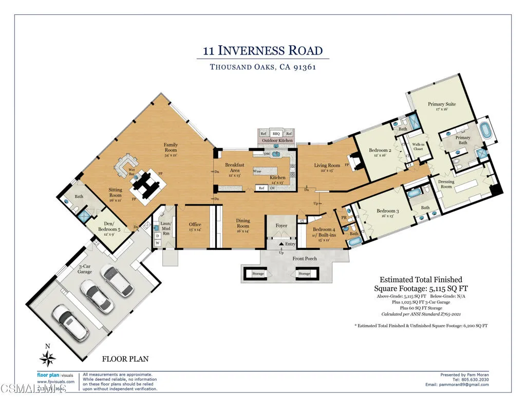 Thousand Oaks, California 91361, United States, 6 Bedrooms Bedrooms, ,6 BathroomsBathrooms,Residential,Active,162925