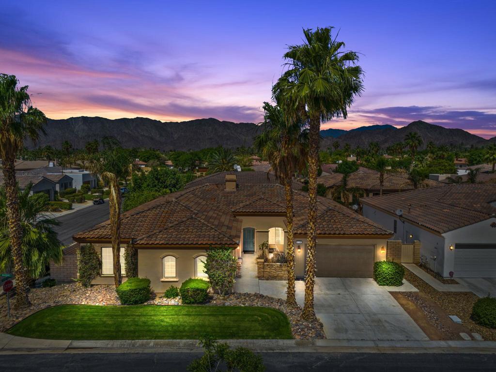 Welcome to this beautiful residence within the exclusive gated enclave of Renaissance in South La Quinta--an exceptional offering tailored to those who value privacy, space, and timeless design. Set upon a desirable corner lot on a quiet cul-de-sac, this expansive home encompasses approximately 2,915 square feet of thoughtfully appointed living space, inclusive of four generously sized bedrooms and 3.5 bathrooms.From the moment you enter, you're greeted by vaulted ceilings, a statement worthy living room fireplace and a spacious open concept floorplan--perfect for relaxed desert living and entertaining. The entertainer's kitchen features generously sized granite slab counter tops, modern appliances, and a spacious layout that opens to the main living areas.Step outside to your private backyard oasis, complete with a sparkling pool and spa, ideal for entertaining and enjoyment. A 3-car garage offers ample storage and convenience, while a large laundry room adds to the home's functionality. Located minutes from world-class golf courses, tennis tournaments, Coachella and Stagecoach music festivals, and top-tier shopping and dining, this home delivers the best of desert living with unmatched convenience and charm.