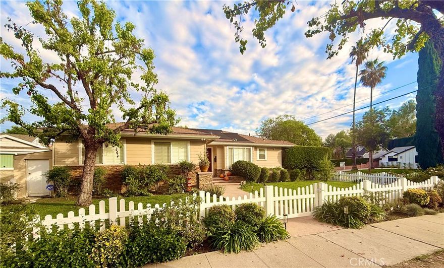 Welcome to 6424 Penfield Avenue, a charming and meticulously maintained residence situated on a coveted corner lot in the historic Corbin Palms neighborhood in the heart of Woodland Hills. This 3-bedroom, 2-bathroom home spans just about 1,361 square feet of thoughtfully designed living space, offering the perfect blend of comfort, sophistication, and California charm.
 
Step inside to an inviting open layout filled with natural light, ideal for both relaxed living and stylish entertaining. The spacious living area flows seamlessly into the expansive backyard, where a sparkling solar-heated pool, newly linedturf and generous patio space speckled with string lights create an outdoor retreat for gatherings or quiet relaxation. A secure gate surrounding the pool enhances both safety and peace of mind, making this home as functional as it is beautiful.
 
A spacious laundry room, with washer/dryer included, adds additional storage and quality of life. Other appliances included are a stainless-steel refrigerator, gas stove with oven, microwave, and dishwasher. Additional highlights include central heat and air conditioning, gas fireplace, and a prime location close to Pierce College, top-rated schools, major freeways, and the best shopping and diningWoodland Hills has to offer.
 
Experience timeless comfort and elevated living at 6424 Penfield Avenue — a true sanctuary in one of the Valley’s most desirable neighborhoods.