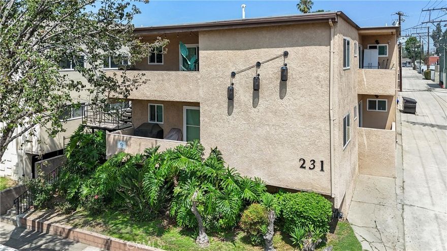 We are pleased to present 231 Justin Avenue, a nine-unit multifamily investment opportunity located in the heart of Glendale. This pride-of-ownership asset offers investors a rare opportunity to acquire a well-maintained property with significant income potential — 30% or more in rental upside achievable through a focused interior renovation program.
Built in 1961, the property spans 8,422 square feet on a 7,482 square foot lot, featuring a desirable mix of three (3) one-bedroom/one-bath units and six (6) two-bedroom/one-and-a-half-bath units. Many of the units remain in original condition, presenting a clear path to increased cash flow via upgrades. The property also features tuck-under parking, on-site laundry, and is separately metered for gas and electricity, ensuring operational efficiency for future ownership.
Zoned R3050, the existing unit count is considered irreplaceable under current zoning constraints, adding long-term security to the investment. The well-designed layout and generous square footage per unit provide an excellent canvas for modernization and rent repositioning.
Ideally located just west of Brand Boulevard and north of San Fernando Road, 231 Justin Ave is within close proximity to major employment centers, award-winning schools, and the world-class shopping and dining amenities of The Americana at Brand and Glendale Galleria. Commuters benefit from seamless access to the 5, 134, and 2 Freeways, offering direct connectivity to Burbank, Eagle Rock, Downtown Los Angeles, and the San Fernando Valley.
This is a unique opportunity to acquire a stable, value-add multifamily asset in one of Los Angeles County’s most resilient and supply-constrained rental markets.