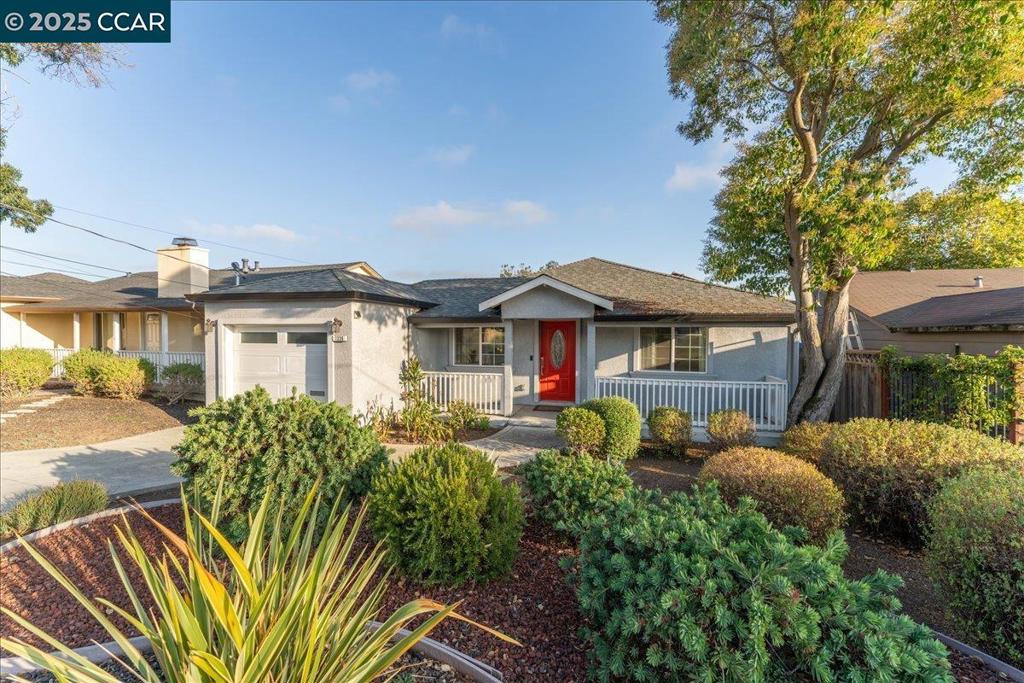 Welcome to this beautifully renovated 3-bedroom, 2-bath home tucked away in the peaceful Hayward Hills. Offering over 1,500 sq. ft. of thoughtfully designed living space, this home blends comfort, style, and functionality. Home was completely rehabbed in 2014 down to the studs...essentially a new home. Sitting on a spacious 10,000+ sq. ft. lot, the property showcases two expansive decks with breathtaking Bay views — the perfect setting for relaxation or entertaining. The heart of the home is its open-concept kitchen, an entertainer’s dream featuring a generous island with seating, sleek finishes, and seamless flow into the living and dining areas. With owned solar panels, you’ll enjoy energy efficiency and peace of mind from lower utility costs. This private retreat offers tranquility without sacrificing convenience — just minutes from all that Hayward has to offer. Don’t miss your chance to call this stunning hillside sanctuary your new home!