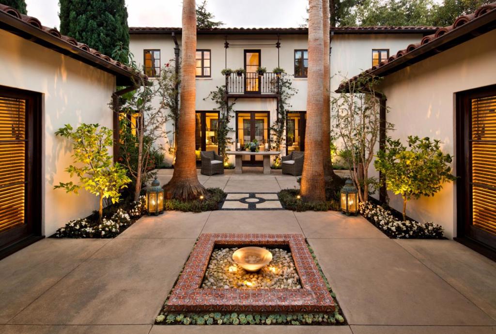 Find your zen in this pristine Spanish Revival villa built by renowned Four Seasons architect Robert Glazier. Walkable to Palo Altos University Avenue, modern living is at your doorstep. Luxurious finishings meet every gaze, from oak floors and modern steel banisters to the Master Suite. Ipe deck overlooking the long walled pool. Dialed-in details mean life is easy. Sound-proof glass doors separate the high-end kitchen from the dining room and an open living room embraces the picturesque backyard through multiple French doors. Celebrate your inner oenophile with a reinforced, secure wine room and satisfy out of town guests in the 2 bed/1 bath Guest House with living room and full kitchen.