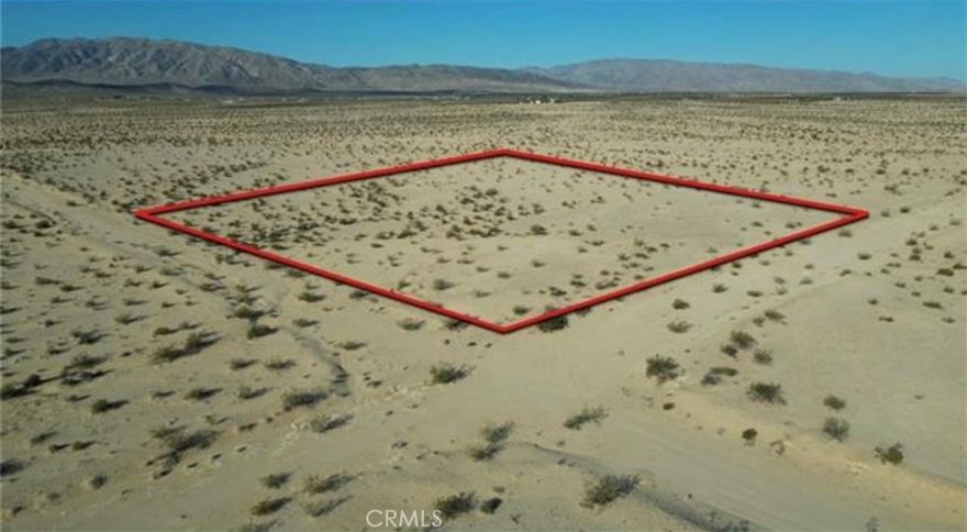 Endless Views, Endless Possibility – 2.1 Acres in Wonder Valley

Escape the noise and claim your own piece of the Hi-Desert with this stunning 2.1-acre parcel in the peaceful Wonder Valley area of 29 Palms. Surrounded by sweeping 360-degree panoramic views and minimal nearby development, this lot offers a true sense of space, serenity, and connection to nature — the perfect canvas for your desert dreams. Despite the remote feel, you're just a 15-minute drive to downtown 29 Palms, where you’ll find local restaurants, shops, and easy access to Joshua Tree National Park. Whether you're looking to build a private retreat, an off-grid getaway, or invest in the future of the growing desert market, this land offers endless potential.

Buyer to verify availability of utilities and conduct all due diligence, all lot lines in photos are approximations.